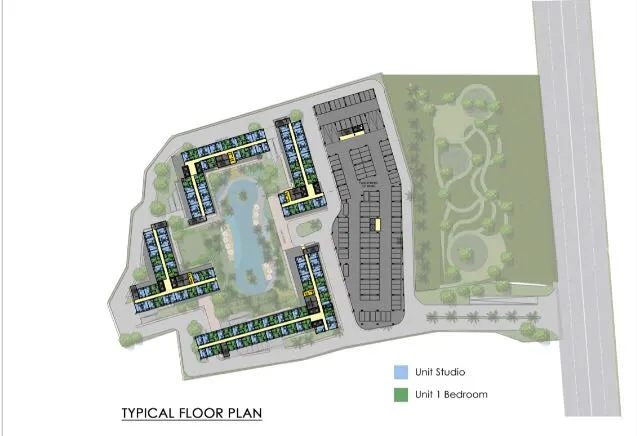 Rendering Tipe 2 Bedroom Unit Apartemen