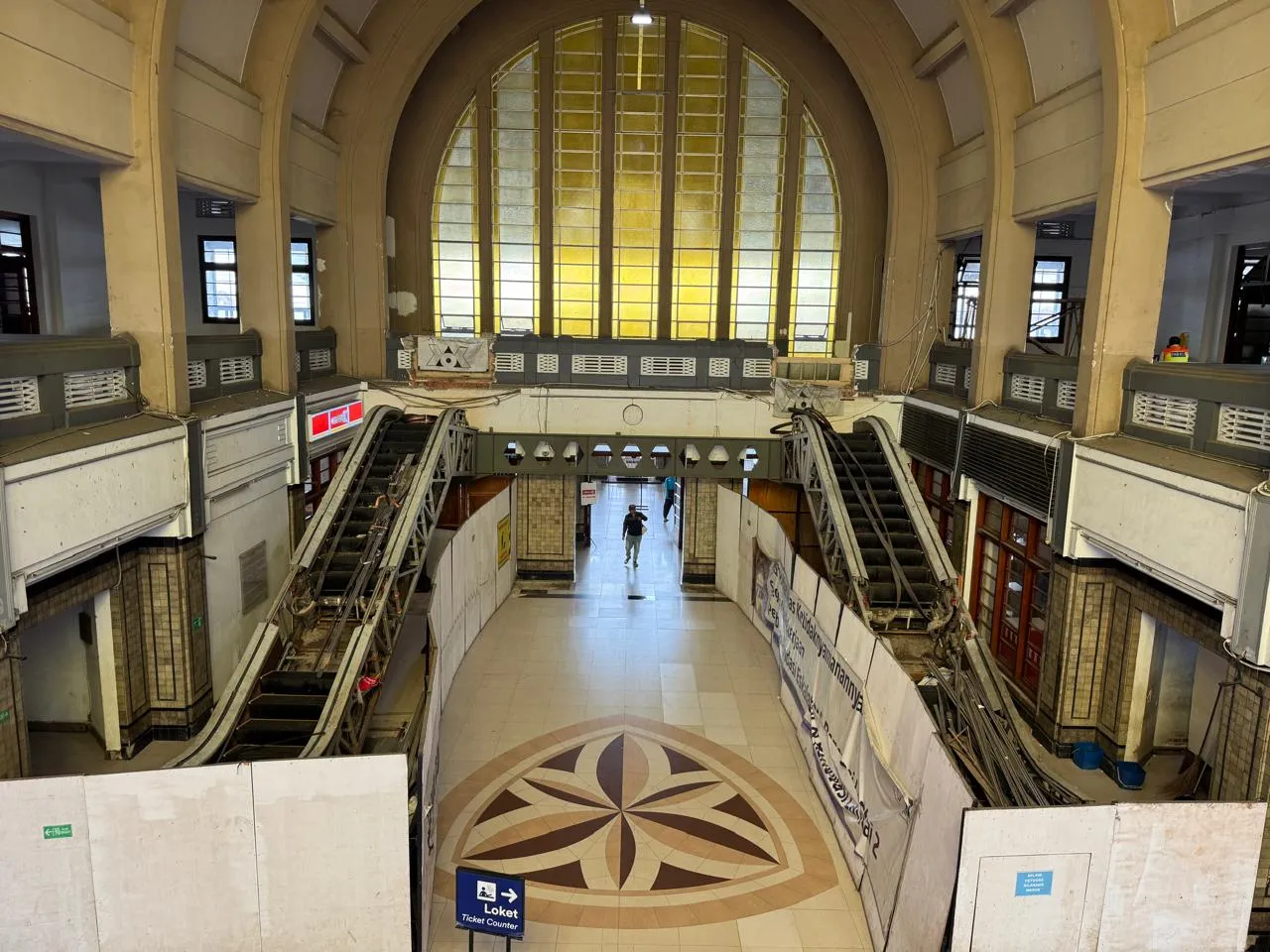 Visualisasi Lorong Utama Lantai 2 Stasiun Jakarta Kota