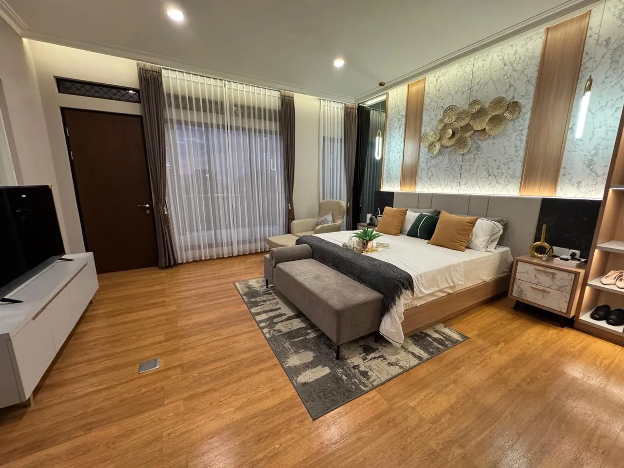 Visualisasi Ruang Tamu Konsep Terbuka (Open Space)