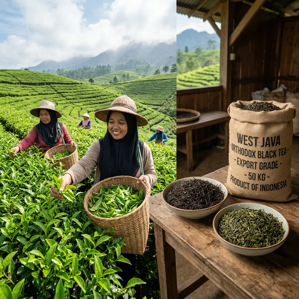 Teh Hitam & Teh Hijau Orthodox Premium untuk wilayah Bontang